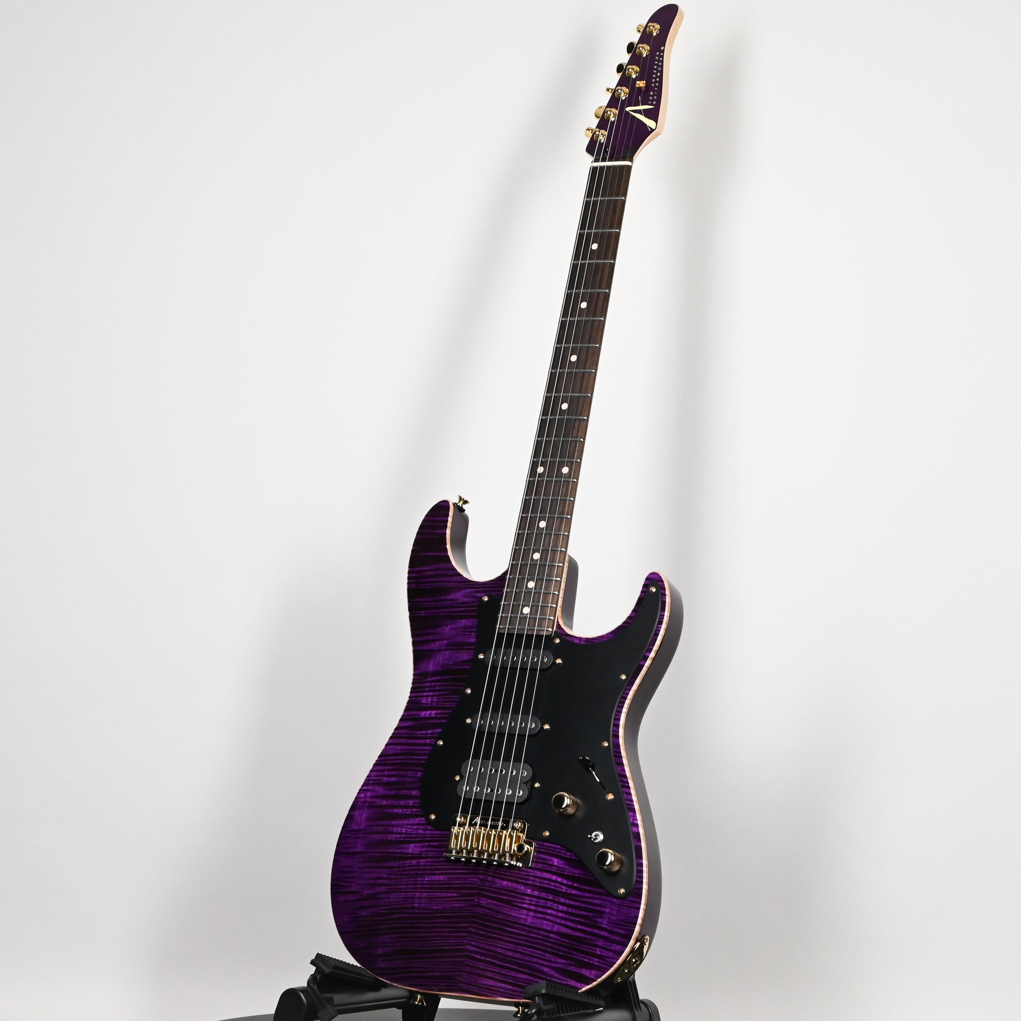 Tom Anderson Custom Drop Top Classic Electric Guitar- Transparent Purple w/ Binding 2026 (05-01-26A)