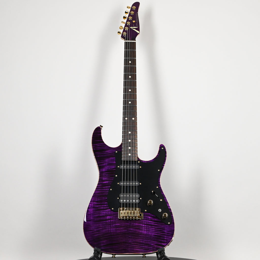 Tom Anderson Custom Drop Top Classic Electric Guitar- Transparent Purple w/ Binding 2026 (05-01-26A)