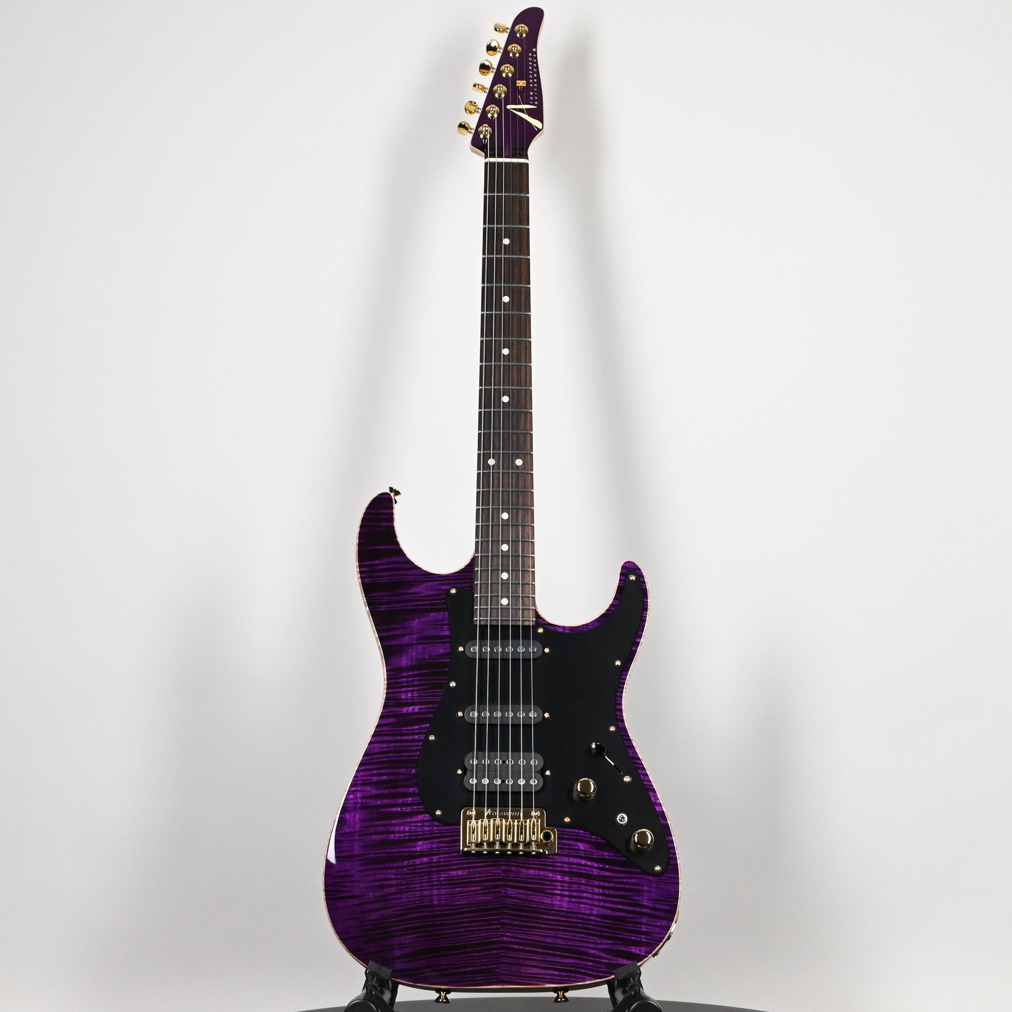 Tom Anderson Custom Drop Top Classic Electric Guitar- Transparent Purple w/ Binding 2026 (05-01-26A)
