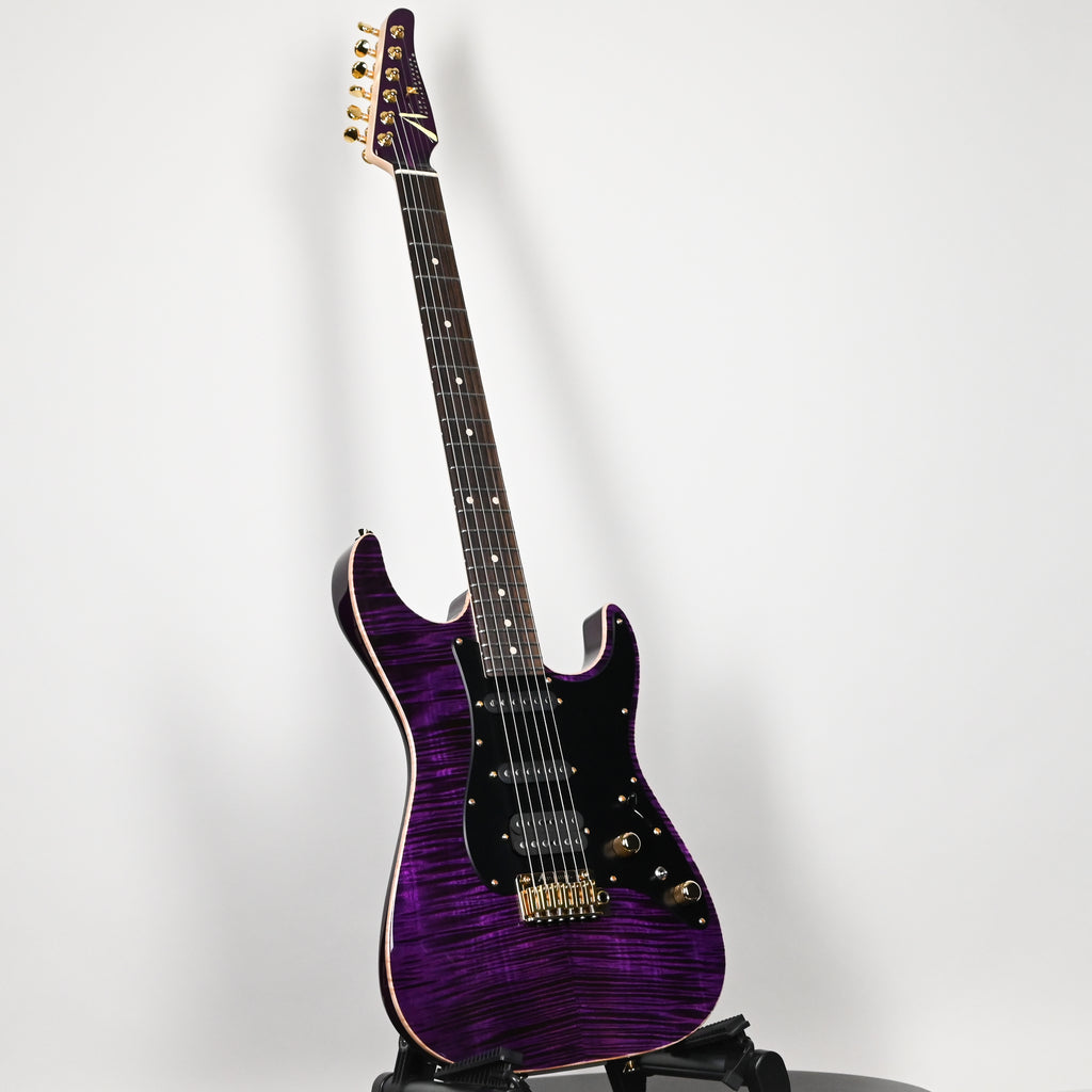 Tom Anderson Custom Drop Top Classic Electric Guitar- Transparent Purple w/ Binding 2026 (05-01-26A)