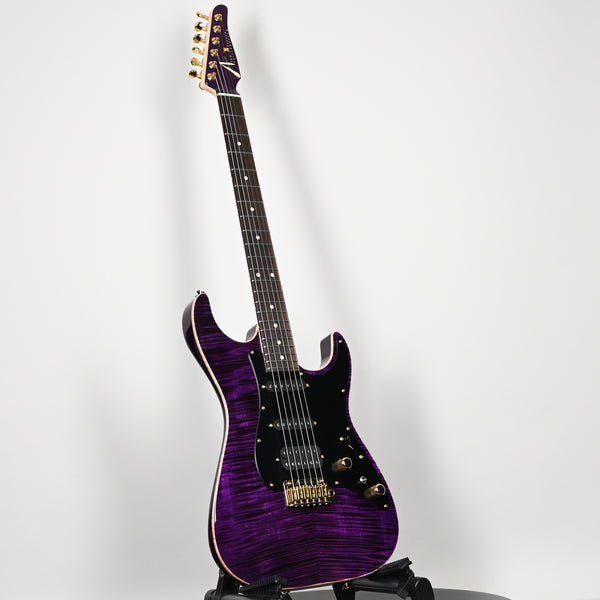 Tom Anderson Custom Drop Top Classic Electric Guitar- Transparent Purple w/ Binding 2026 (05-01-26A)