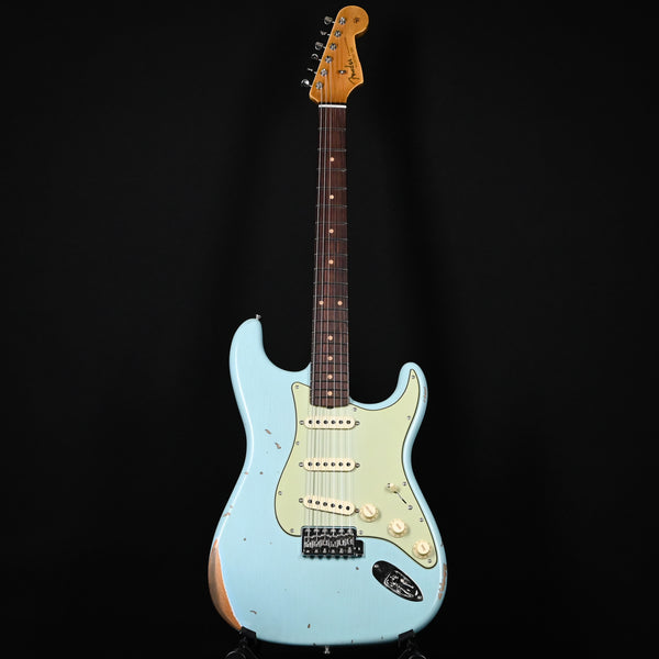 Fender Custom Shop Late-1962 Stratocaster Relic w/ Closet Classic Hardware- Faded Aged Daphne Blue 2025 (CZ587801)