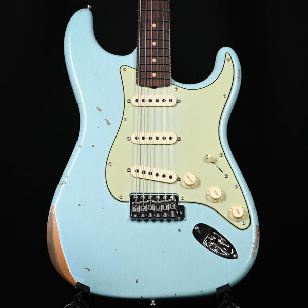 Fender Custom Shop Late-1962 Stratocaster Relic w/ Closet Classic Hardware- Faded Aged Daphne Blue 2025 (CZ587801)