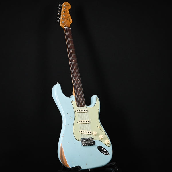 Fender Custom Shop Late-1962 Stratocaster Relic w/ Closet Classic Hardware- Faded Aged Daphne Blue 2025 (CZ587801)