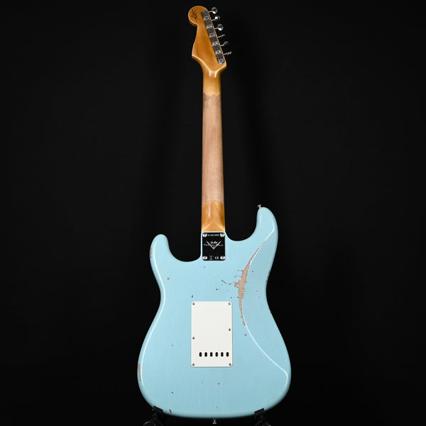 Fender Custom Shop Late-1962 Stratocaster Relic w/ Closet Classic Hardware- Faded Aged Daphne Blue 2025 (CZ587801)