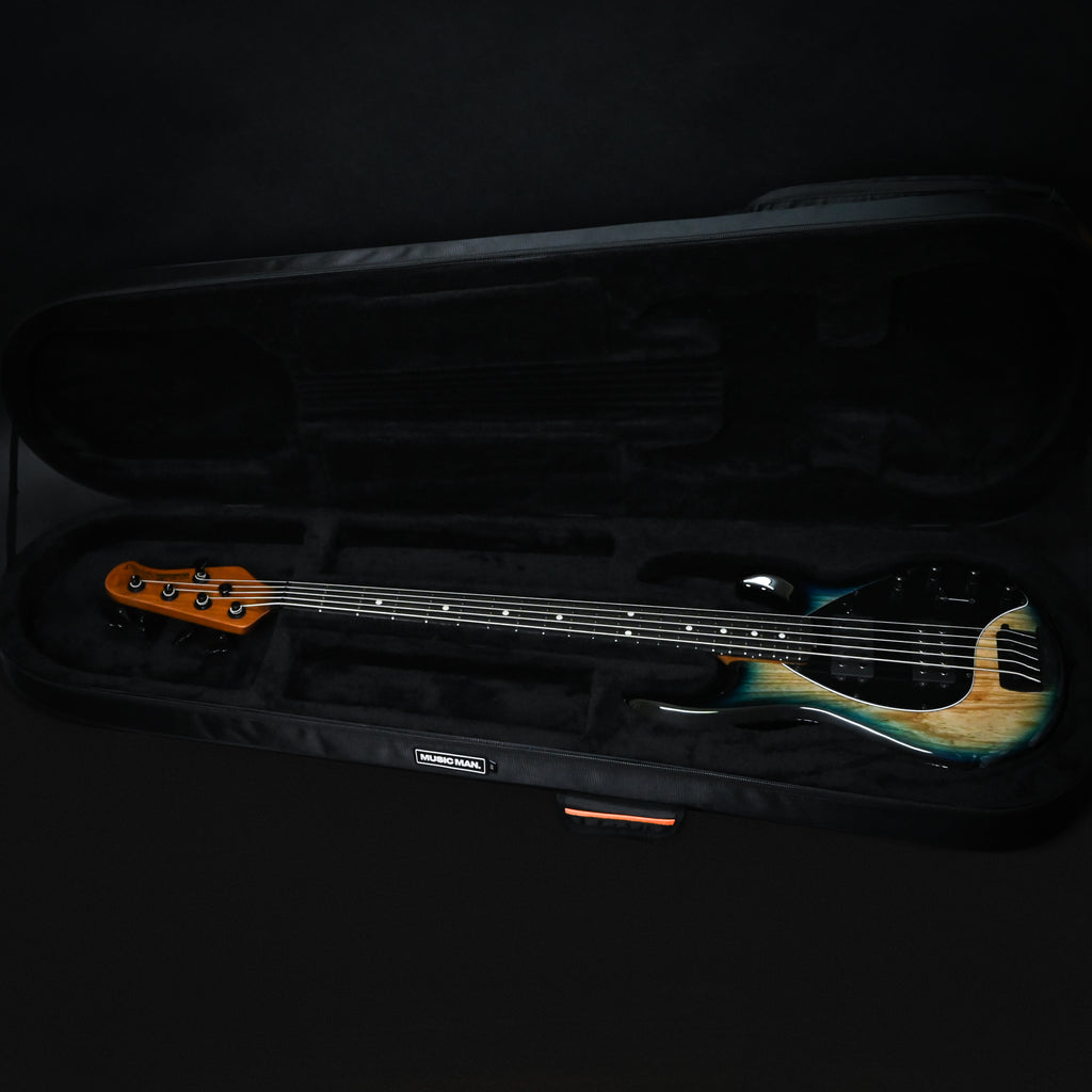 Ernie Ball Music Man StingRay Special 5 HH w/ Ebony Fretboard Bass Guitar- Mean Blue Burst 2026 (K10297)