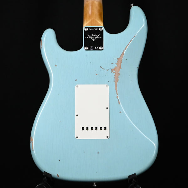 Fender Custom Shop Late-1962 Stratocaster Relic w/ Closet Classic Hardware- Faded Aged Daphne Blue 2025 (CZ587801)