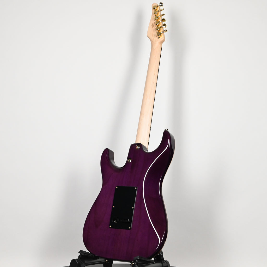 Tom Anderson Custom Drop Top Classic Electric Guitar- Transparent Purple w/ Binding 2026 (05-01-26A)