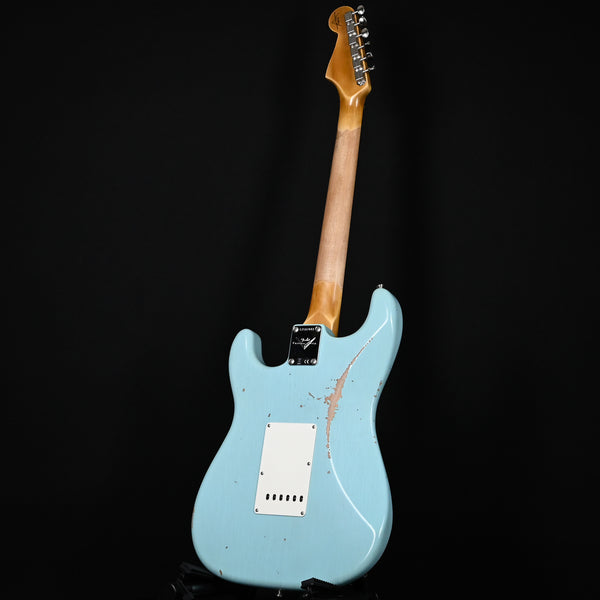 Fender Custom Shop Late-1962 Stratocaster Relic w/ Closet Classic Hardware- Faded Aged Daphne Blue 2025 (CZ587801)