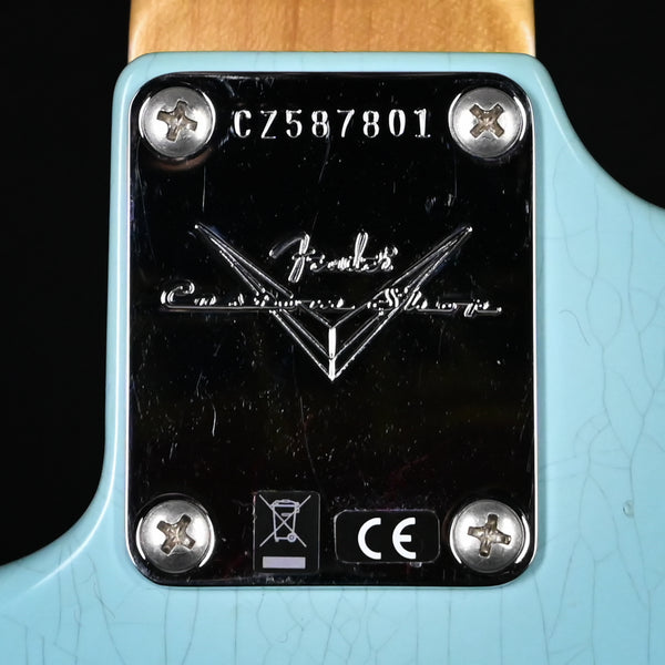 Fender Custom Shop Late-1962 Stratocaster Relic w/ Closet Classic Hardware- Faded Aged Daphne Blue 2025 (CZ587801)
