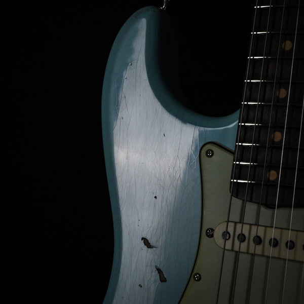 Fender Custom Shop Late-1962 Stratocaster Relic w/ Closet Classic Hardware- Faded Aged Daphne Blue 2025 (CZ587801)