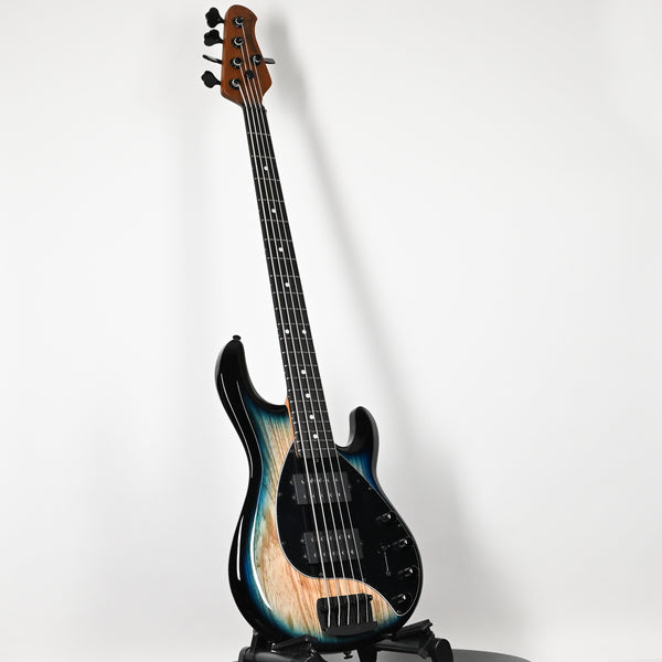 Ernie Ball Music Man StingRay Special 5 HH w/ Ebony Fretboard Bass Guitar- Mean Blue Burst 2026 (K10297)