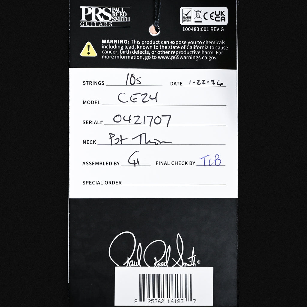 PRS CE 24 Electric Guitar- Custom Color 2025 (0421707)