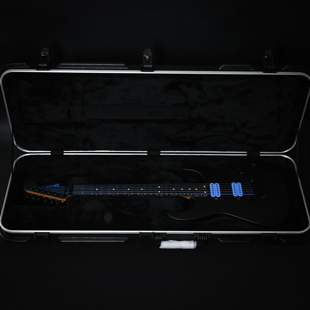 Charvel USA Custom Shop DK24 2H FR Electric Guitar- Blue on Black 2026 (UC260003)