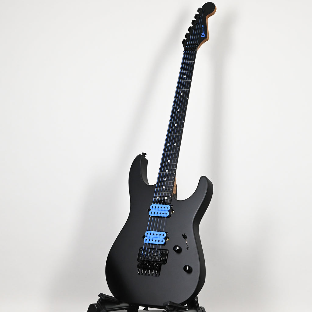 Charvel USA Custom Shop DK24 2H FR Electric Guitar- Blue on Black 2026 (UC260003)