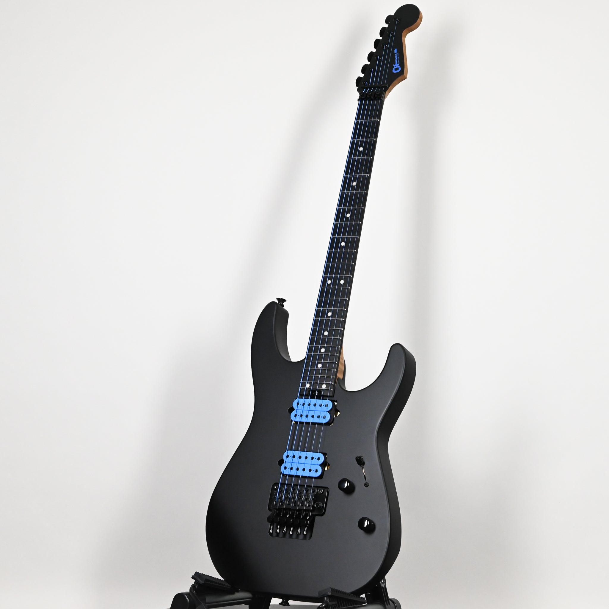 Charvel USA Custom Shop DK24 2H FR Electric Guitar- Blue on Black 2026 (UC260003)