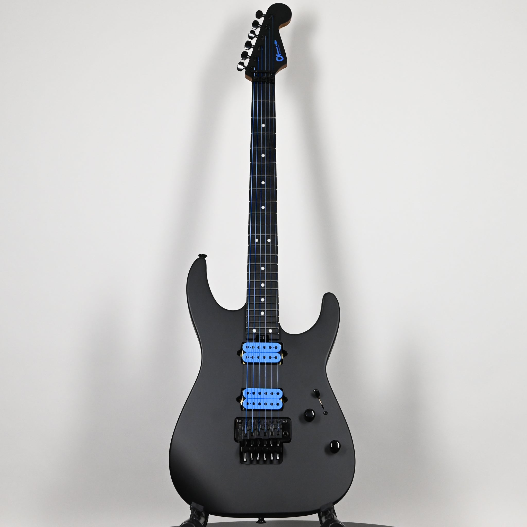 Charvel USA Custom Shop DK24 2H FR Electric Guitar- Blue on Black 2026 (US260003)