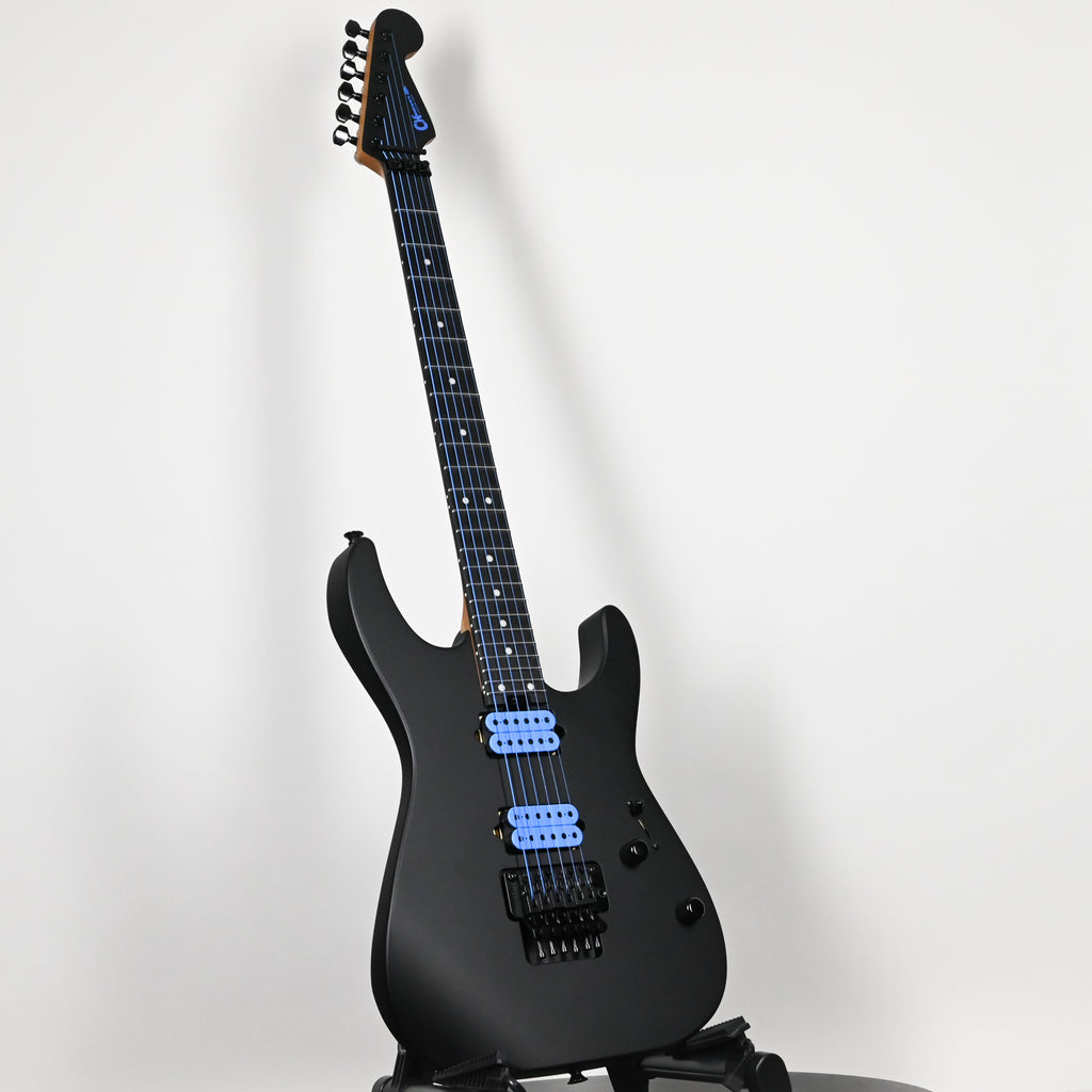 Charvel USA Custom Shop DK24 2H FR Electric Guitar- Blue on Black 2026 (UC260003)
