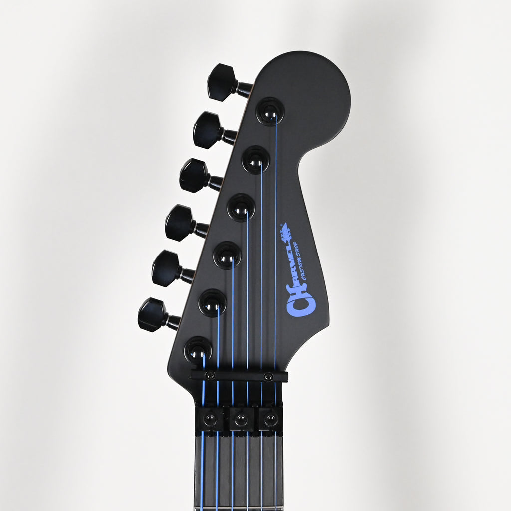 Charvel USA Custom Shop DK24 2H FR Electric Guitar- Blue on Black 2026 (UC260003)