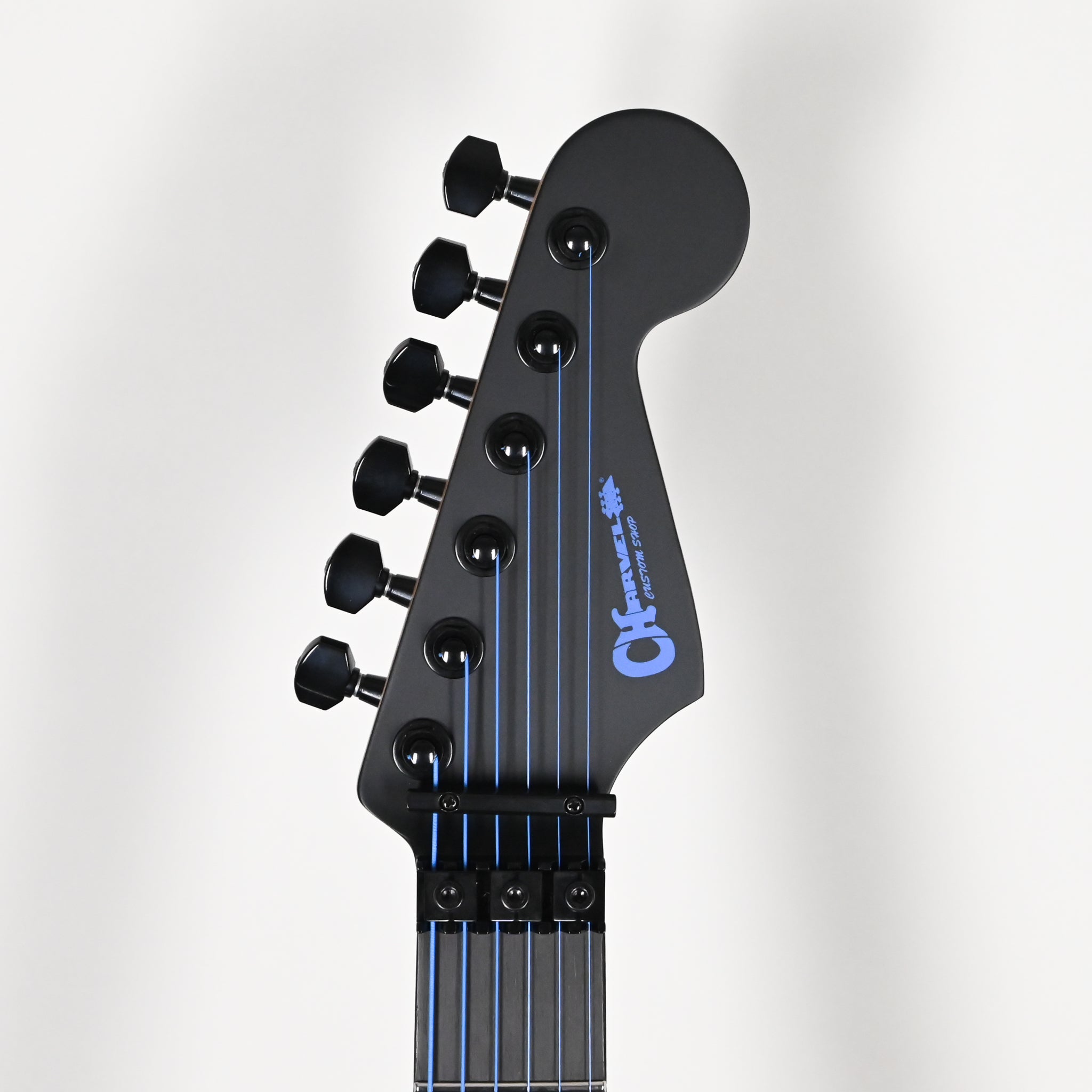 Charvel USA Custom Shop DK24 2H FR Electric Guitar- Blue on Black 2026 (UC260003)