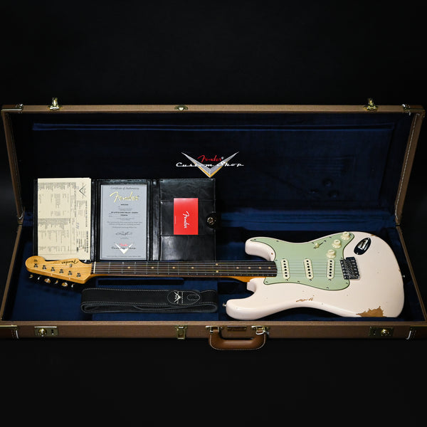 Fender Custom Shop Late-1962 Stratocaster Relic w/ Closet Classic Hardware- Super Faded Aged Shell Pink 2025 (CZ588536)