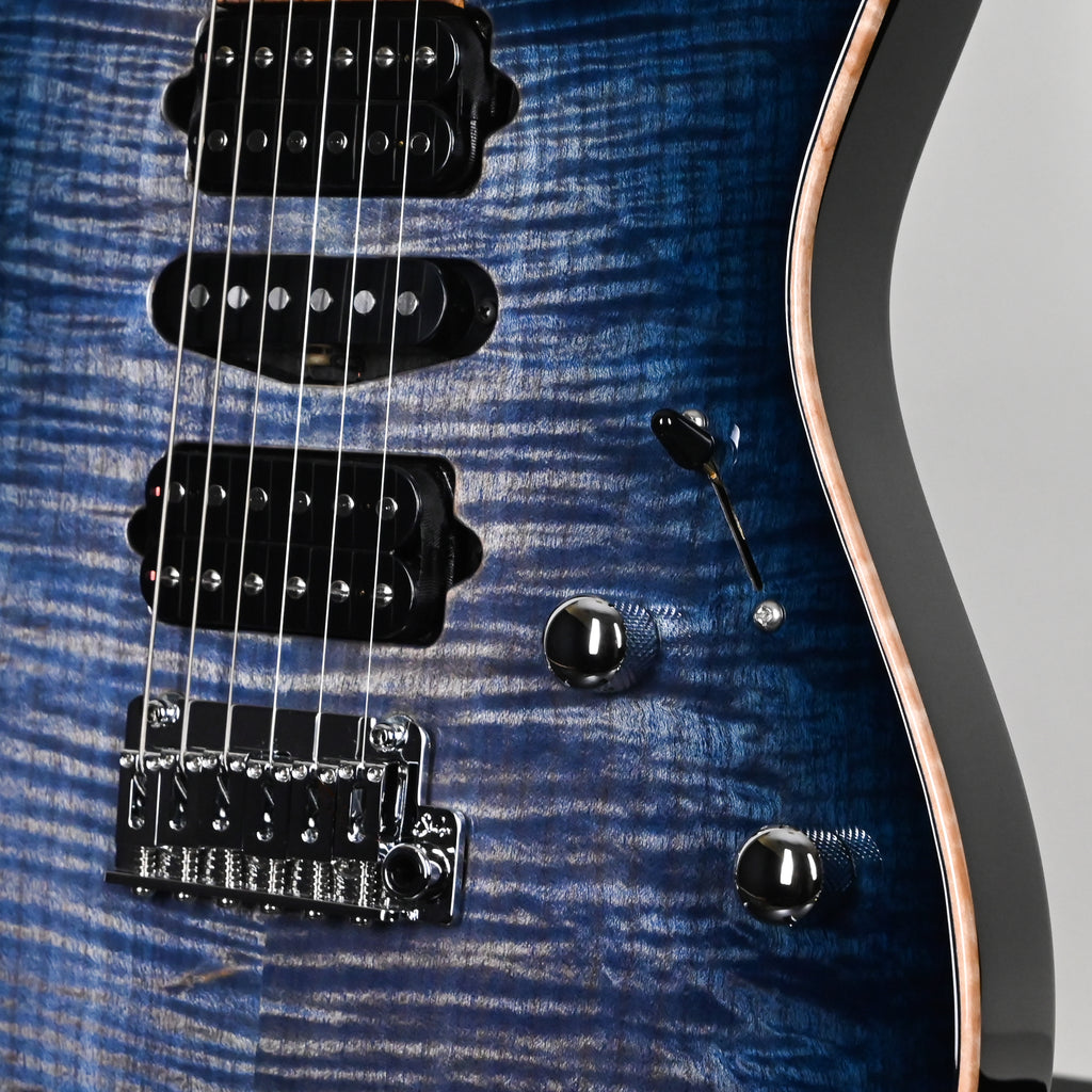 Suhr Modern Plus Electric Guitar- Faded Trans Whale Blue Burst 2026 (93560)