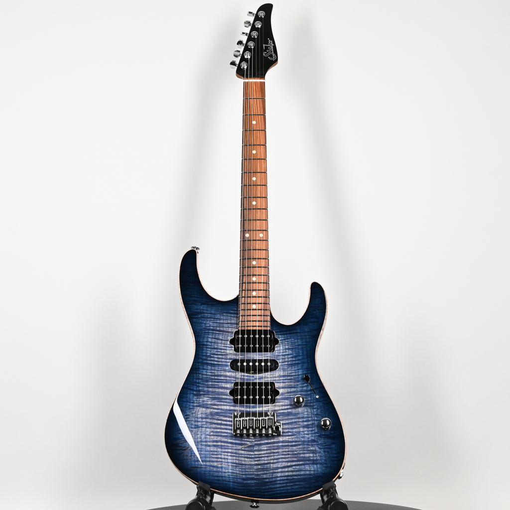 Suhr Modern Plus Electric Guitar- Faded Trans Whale Blue Burst 2026 (93560)