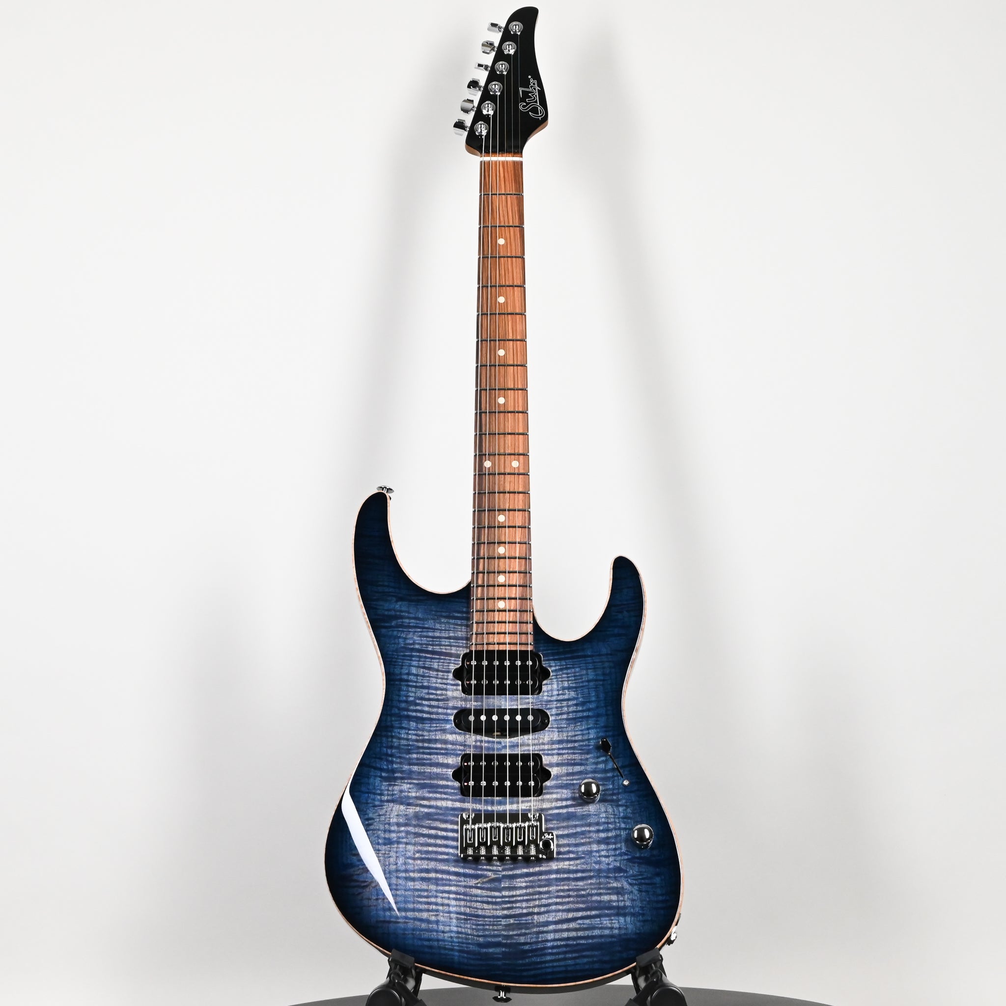 Suhr Modern Plus Electric Guitar- Faded Trans Whale Blue Burst 2026 (93560)
