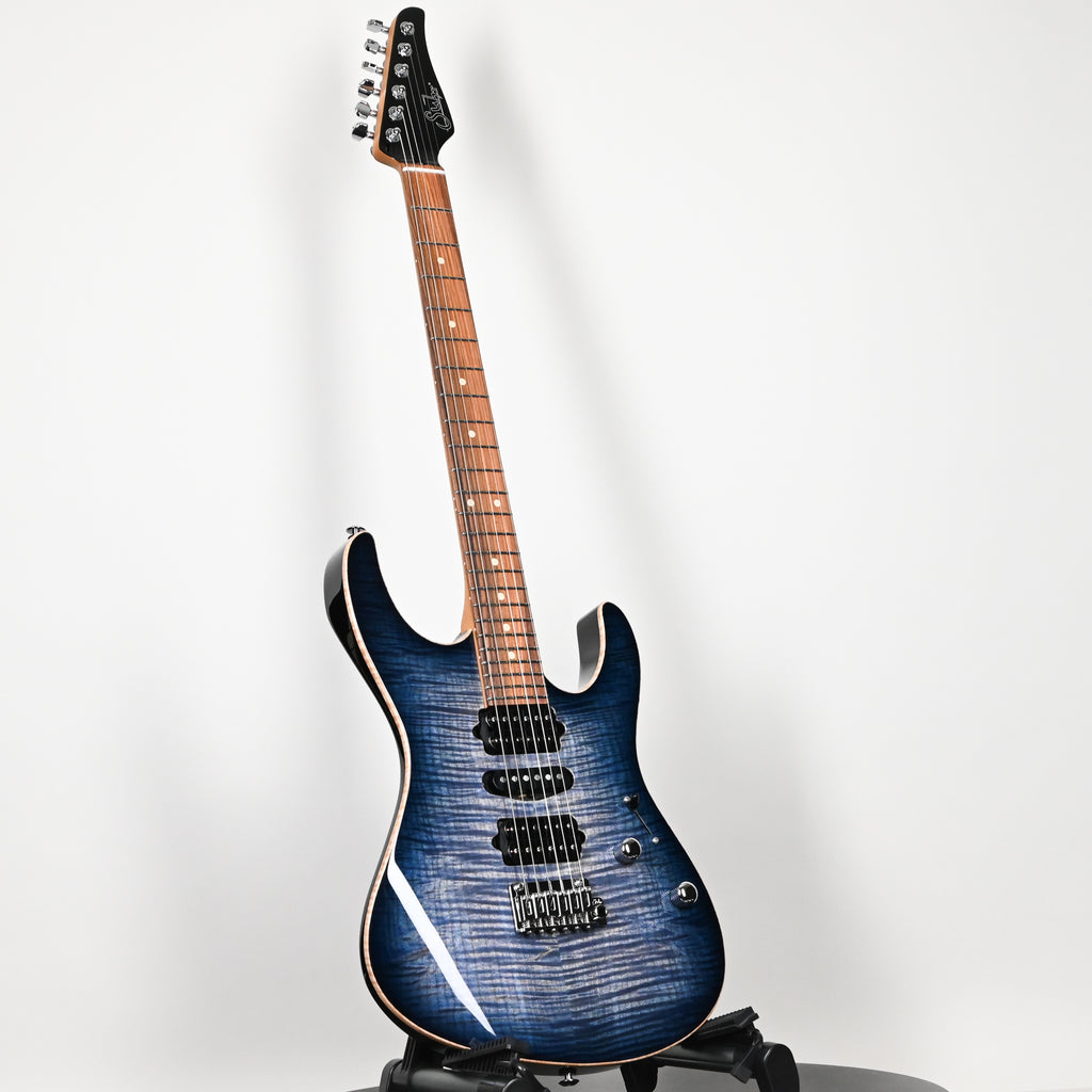 Suhr Modern Plus Electric Guitar- Faded Trans Whale Blue Burst 2026 (93560)