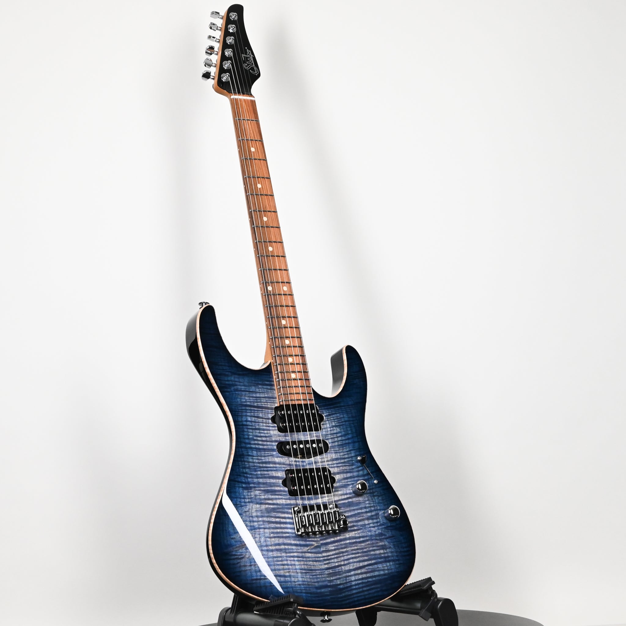 Suhr Modern Plus Electric Guitar- Faded Trans Whale Blue Burst 2026 (93560)