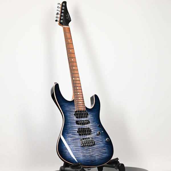 Suhr Modern Plus Electric Guitar- Faded Trans Whale Blue Burst 2026 (93560)