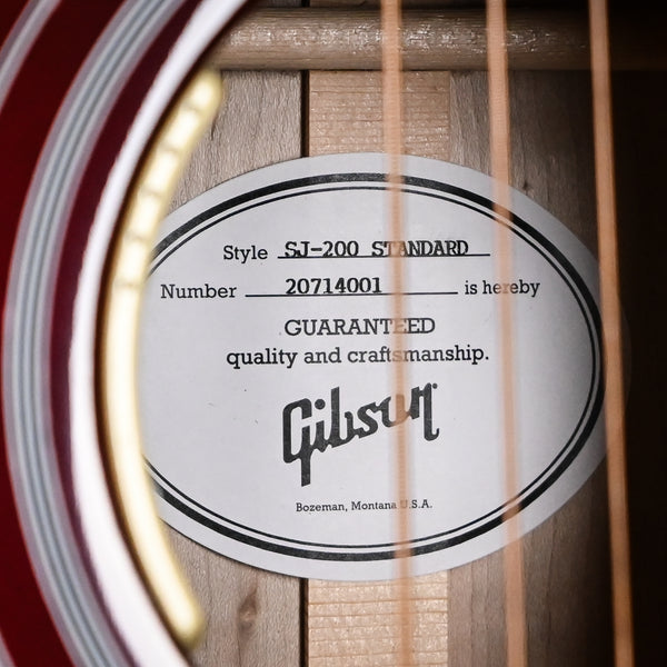 Gibson Acoustic SJ-200 Standard Maple- Wine Red 2024 (20714001)