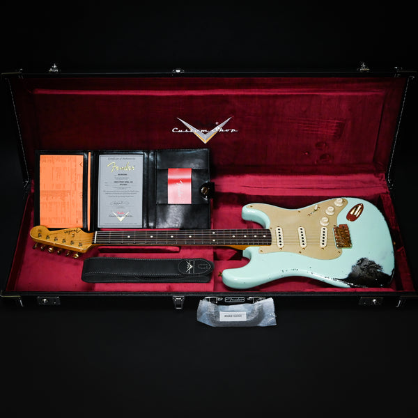 Fender Custom Shop 1962 Stratocaster Heavy Relic w/ Josefina Handwound Pickups- Surf Green/ Black Paisley 2024 (R127851)