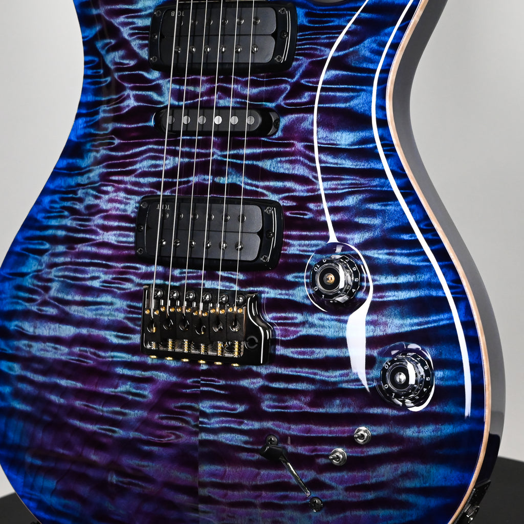 PRS Modern Eagle V Wood Library w/ 10-Top & Brazilian Rosewood Fingerboard Electric Guitar- Violet Blue Burst 2026 (0431545)