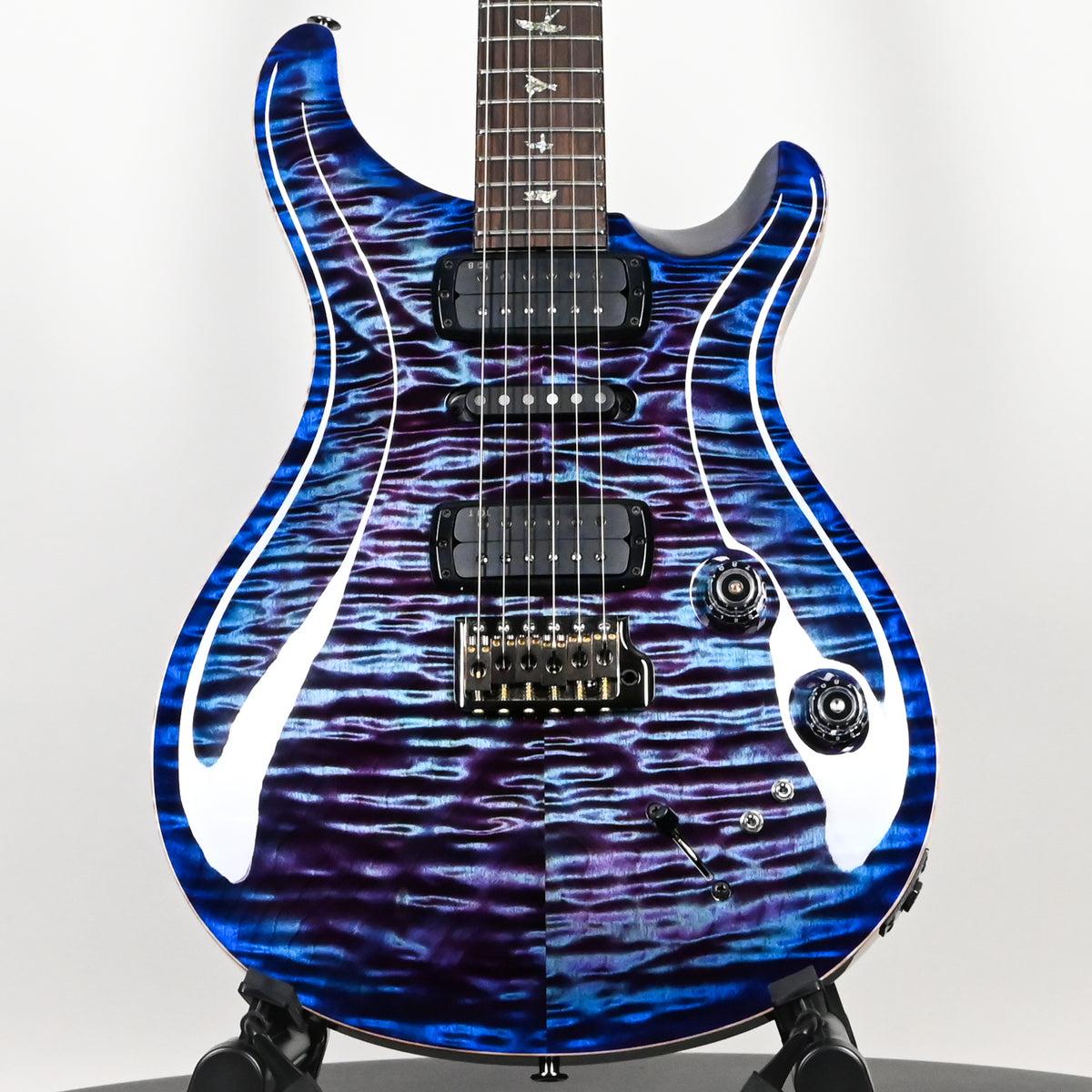 PRS Modern Eagle V Wood Library w/ 10-Top & Brazilian Rosewood Fingerboard Electric Guitar- Violet Blue Burst 2026 (0431545)
