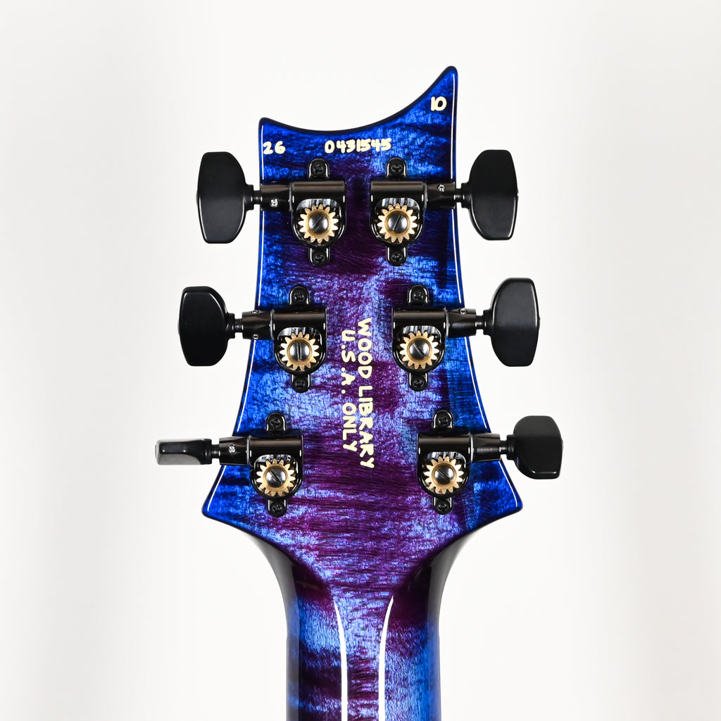 PRS Modern Eagle V Wood Library w/ 10-Top & Brazilian Rosewood Fingerboard Electric Guitar- Violet Blue Burst 2026 (0431545)