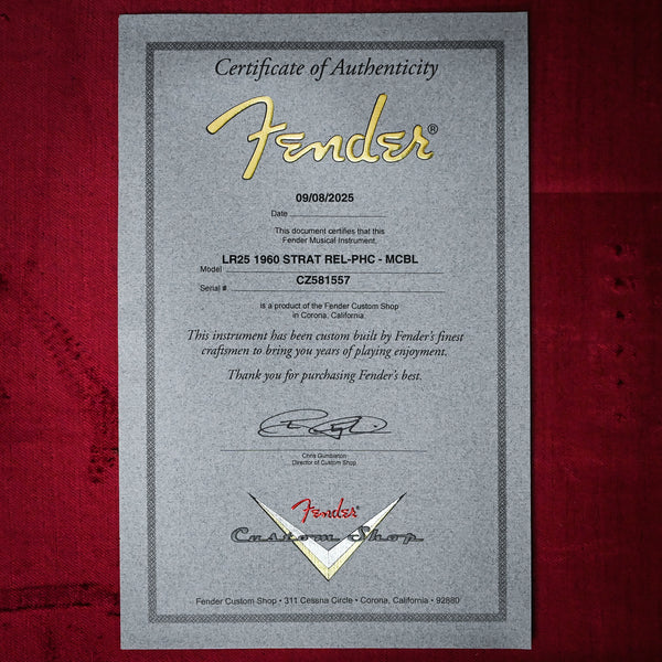 Fender Custom Shop Limited Edition 1960 Stratocaster Relic- Magenta Sparkle 2025 (CZ581557)