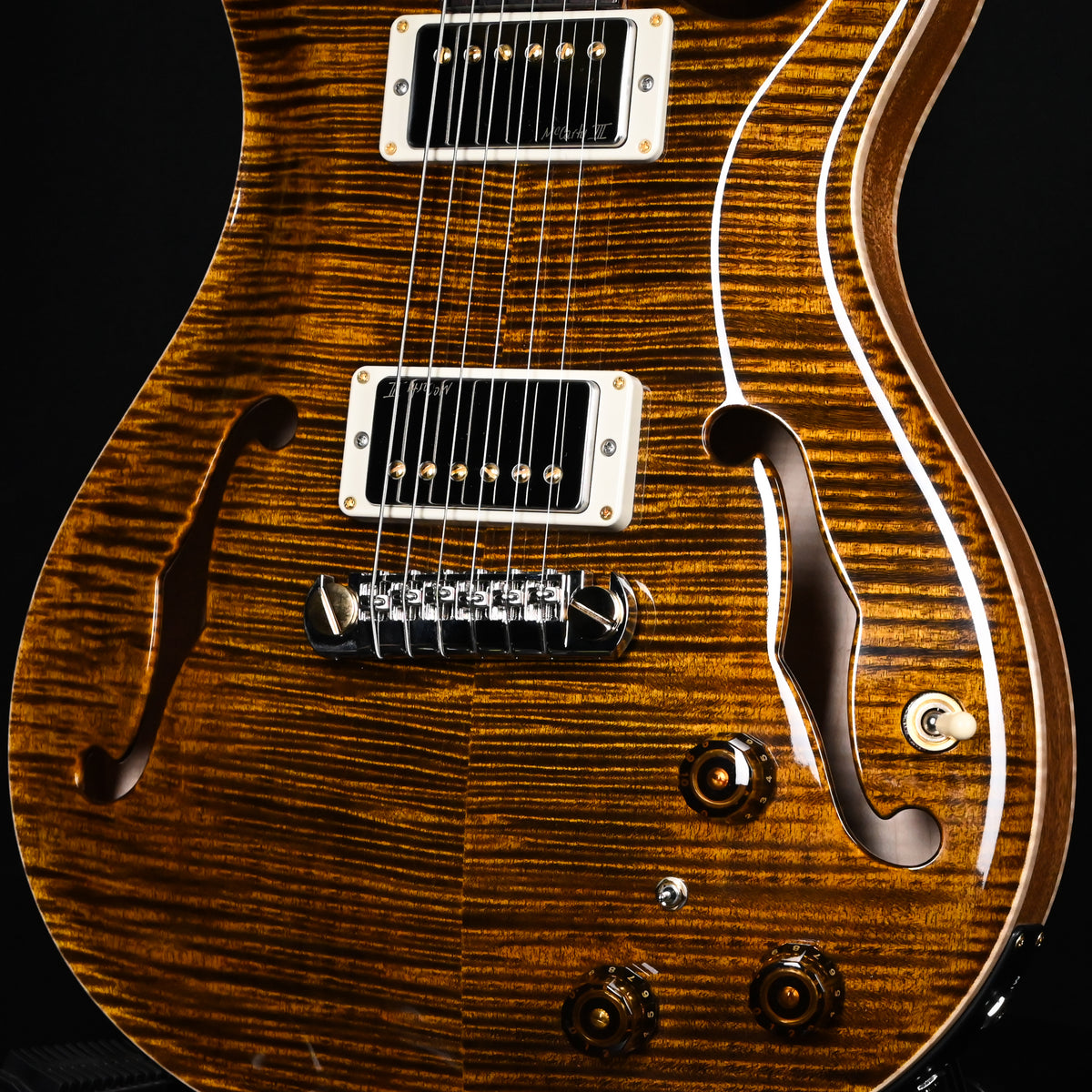PRS Hollowbody II Piezo w/ 10 Top Electric Guitar- Yellow Tiger 2025 (0419559)