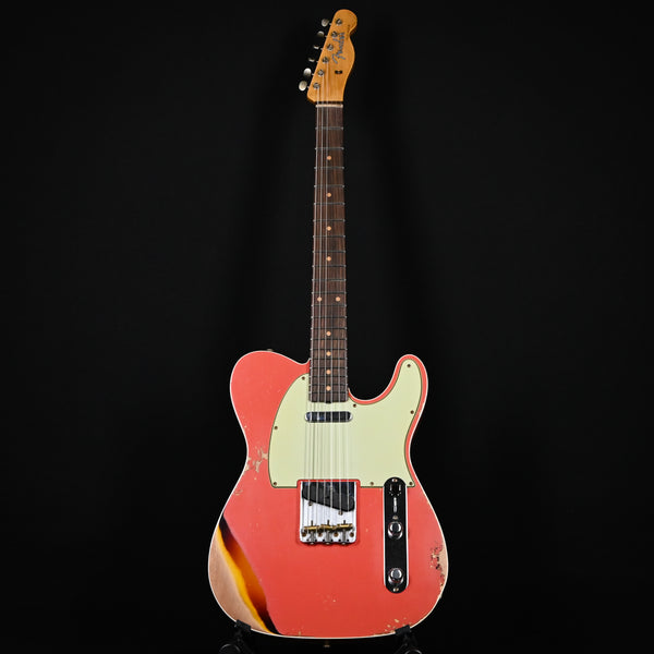 Fender Custom Shop Limited Edition '60 Telecaster Custom Heavy Relic- Aged Tahitian Coral/ Chocolate 3 Tone Sunburst 2024 (CZ580746)