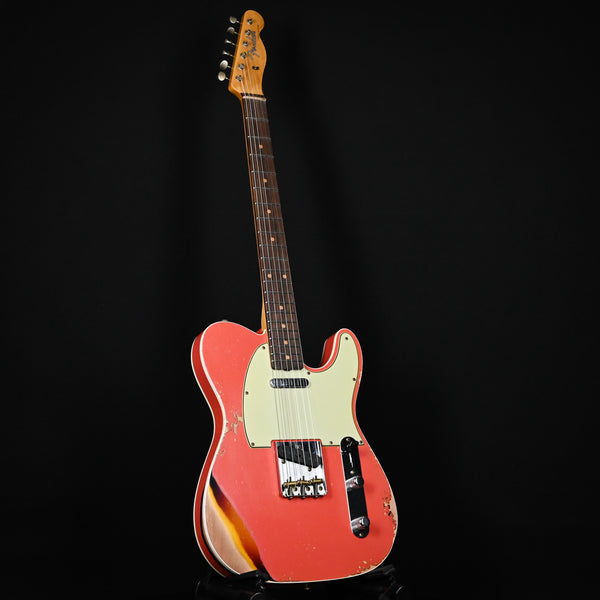 Fender Custom Shop Limited Edition '60 Telecaster Custom Heavy Relic- Aged Tahitian Coral/ Chocolate 3 Tone Sunburst 2024 (CZ580746)