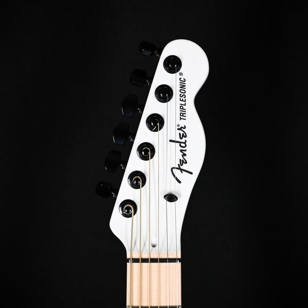 Fender Jack White Triplesonic Acoustasonic Telecaster Signature Guitar- Satin Arctic White w/ Black Top 2025 (JWA25251)