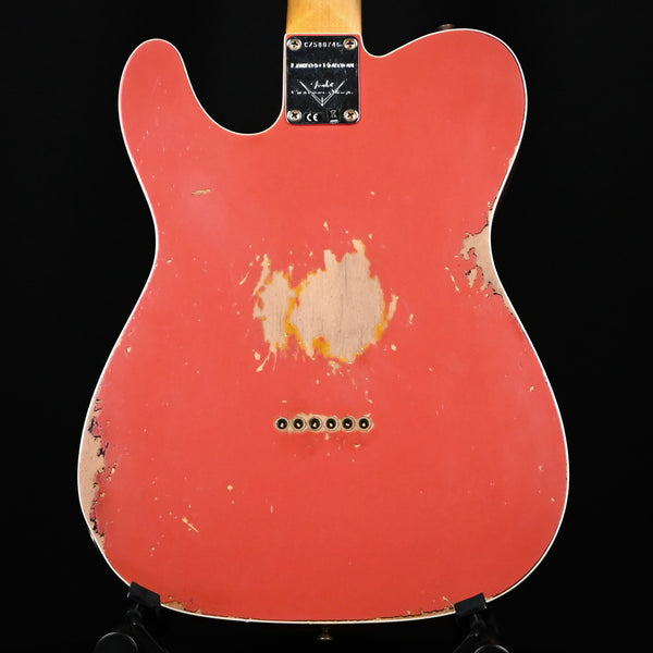 Fender Custom Shop Limited Edition '60 Telecaster Custom Heavy Relic- Aged Tahitian Coral/ Chocolate 3 Tone Sunburst 2024 (CZ580746)