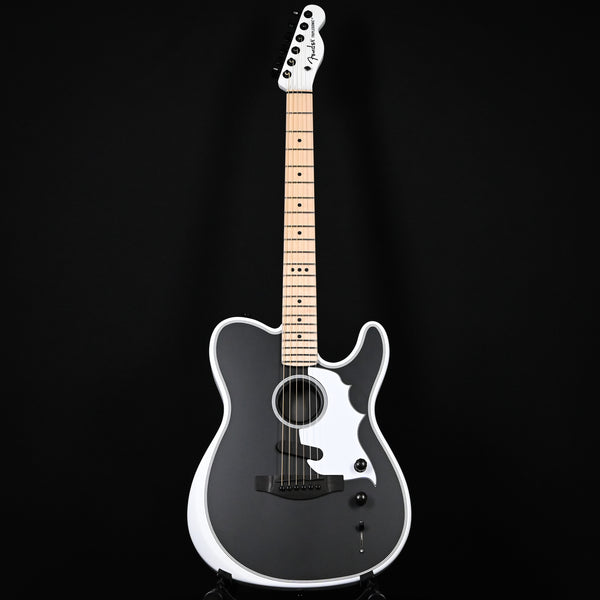 Fender Jack White Triplesonic Acoustasonic Telecaster Signature Guitar- Satin Arctic White w/ Black Top 2025 (JWA25251)