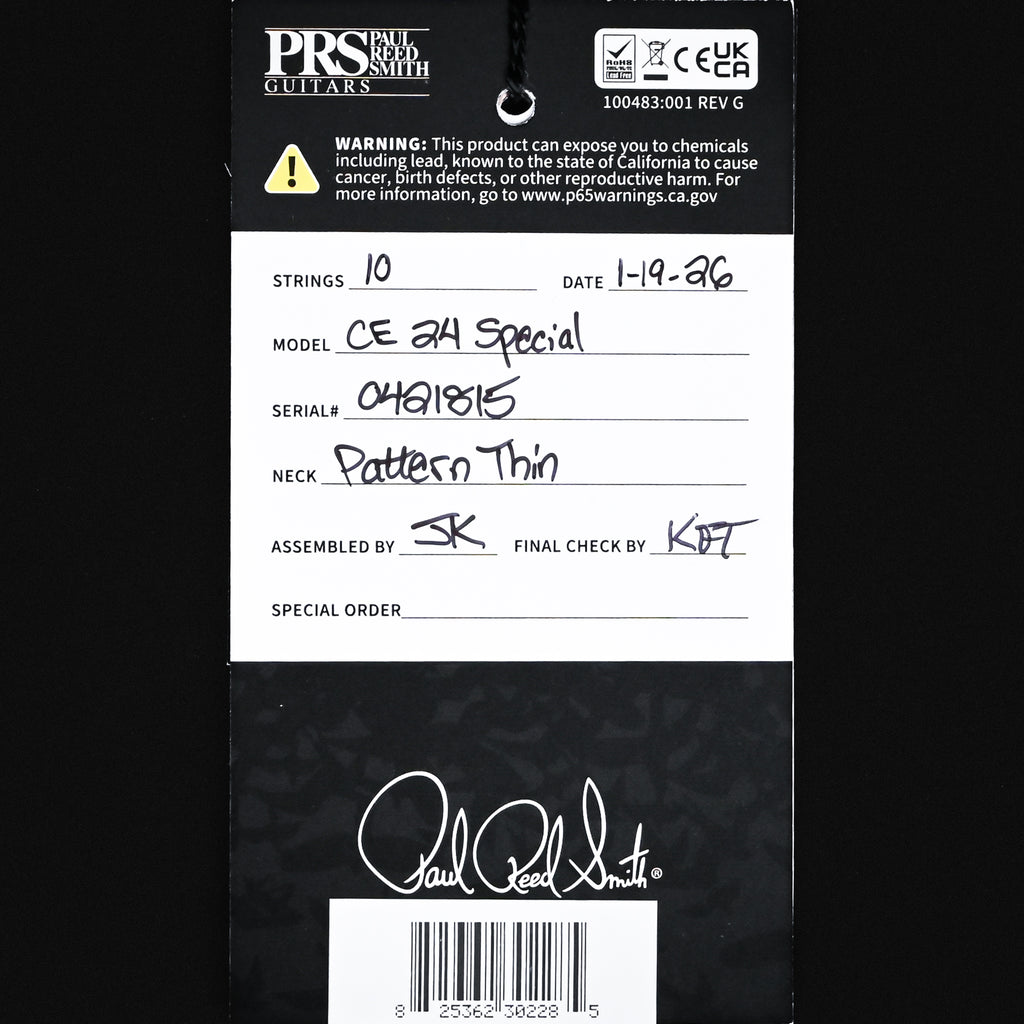 PRS CE 24 Special Electric Guitar- Sprayer's Choice 2026 (0421815)