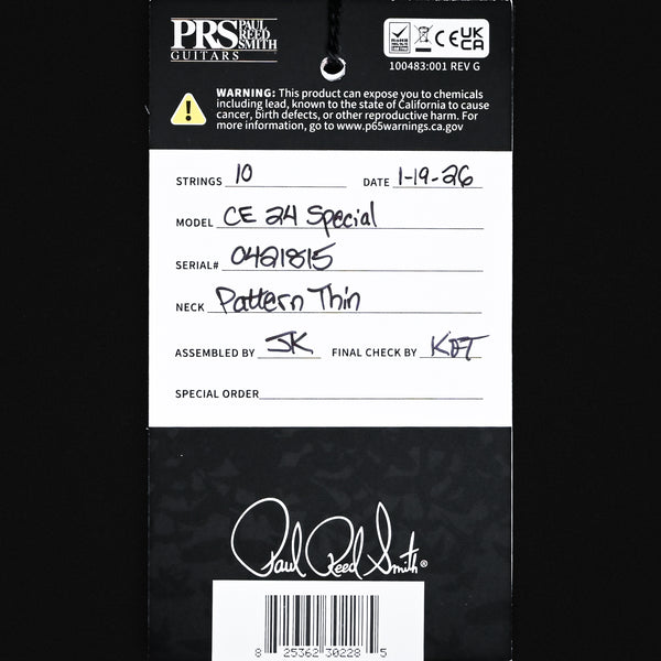 PRS CE 24 Special Electric Guitar- Sprayer's Choice 2026 (0421815)
