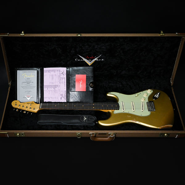 Fender Custom Shop Late-1962 Stratocaster Relic w/ Closet Classic Hardware- Aged Aztec Gold 2025 (CZ588408)