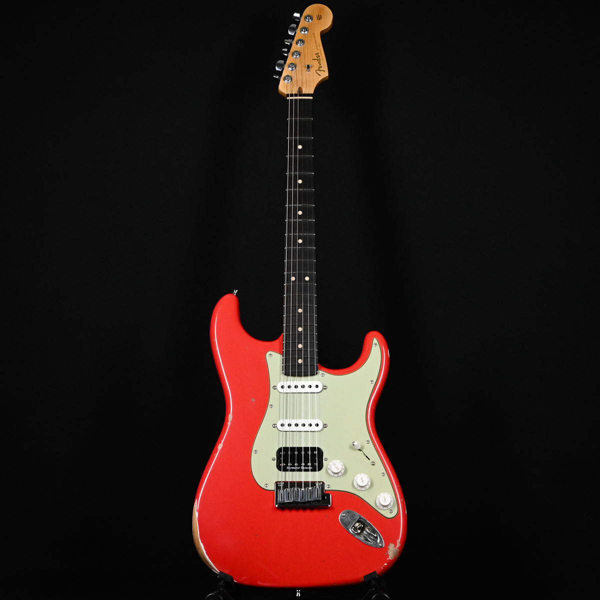 Fender Custom Shop Deluxe Stratocaster w/ Seymour Duncan SH4B Humbucker, Relic/ Closet Classic Hardware- Aged Fiesta Red 2026 (R152365)