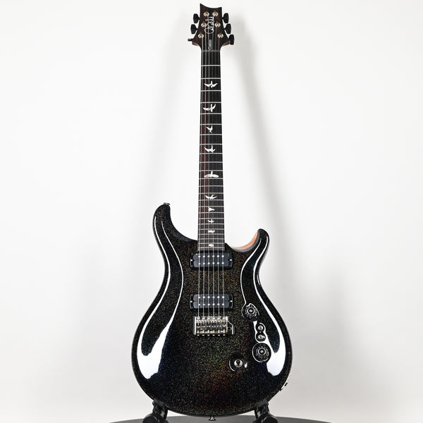 PRS Custom 24-08 Electric Guitar- Black Rainbow Holoflake Top & Binding 2026 (0421432)
