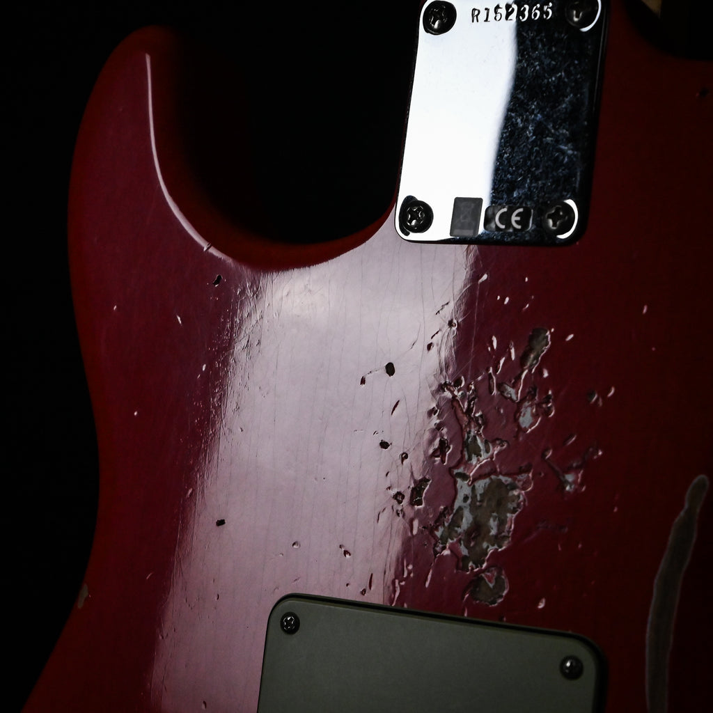 Fender Custom Shop Deluxe Stratocaster w/ Seymour Duncan SH4B Humbucker, Relic/ Closet Classic Hardware- Aged Fiesta Red 2026 (R152365)