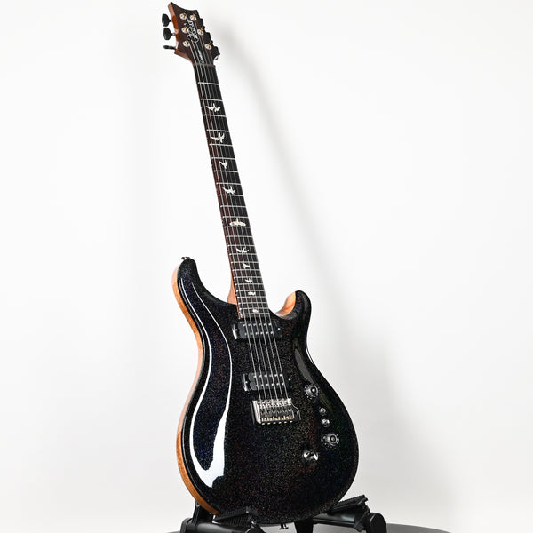 PRS Custom 24-08 Electric Guitar- Black Rainbow Holoflake Top & Binding 2026 (0421432)